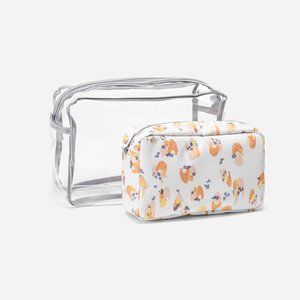 ✅🛍Thirty-One Travel Pouches - Soft Watercolor Spots